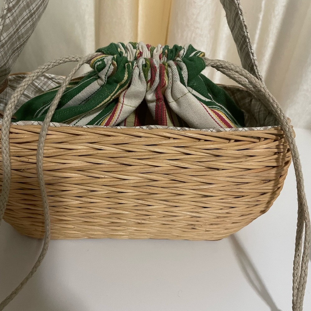 Bath&Body Works‎ Woven Tan Basket Bag - Picture 9 of 11
